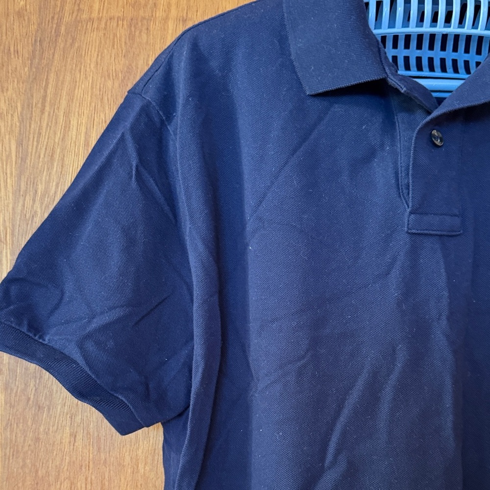 Polo by Ralph Lauren Men's Custom Slim Fit Stretch Mesh Navy Polo Shirt - Picture 3 of 9